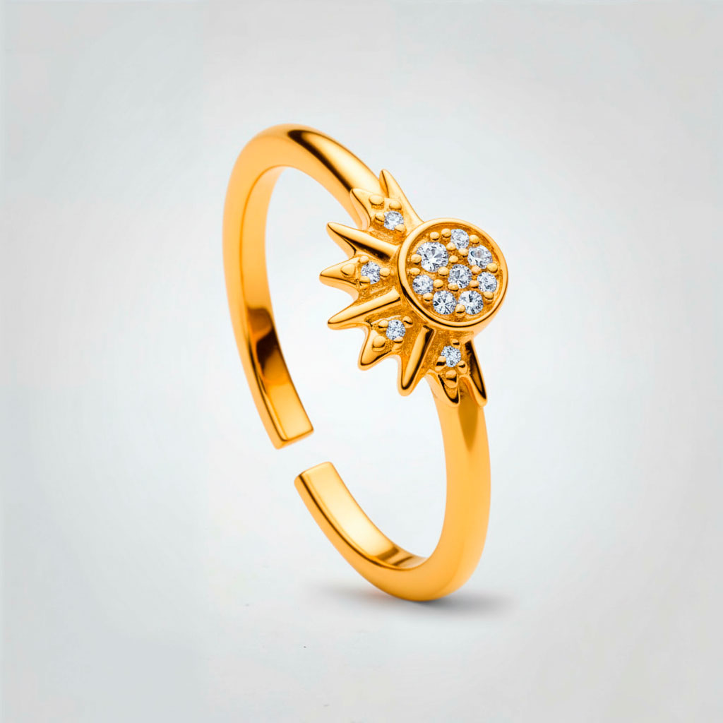 Anillo Duo Sol Y Luna Cajareg