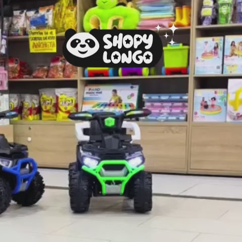 CUATRIMOTO ELECTRICA CON CONTROL Y CARPA